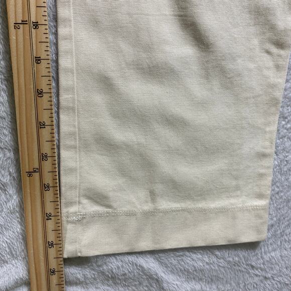 Hurley Modernist Zip Painter Overalls Women S Cream Cotton Canvas Streetwear NWT - Picture 13 of 13